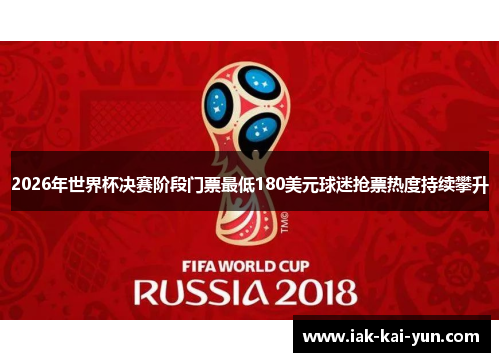 2026年世界杯决赛阶段门票最低180美元球迷抢票热度持续攀升 2026年世界杯决赛阶段门票最低180美元球迷抢票热度持续攀升
